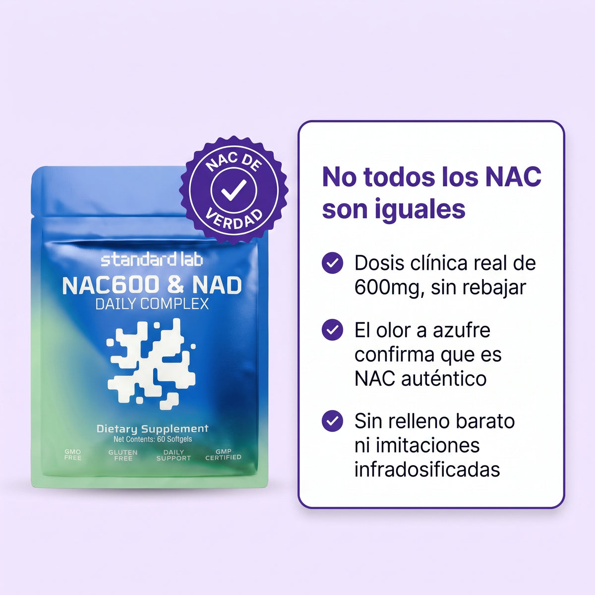 NAC 600 & NAD - Detox Hígado