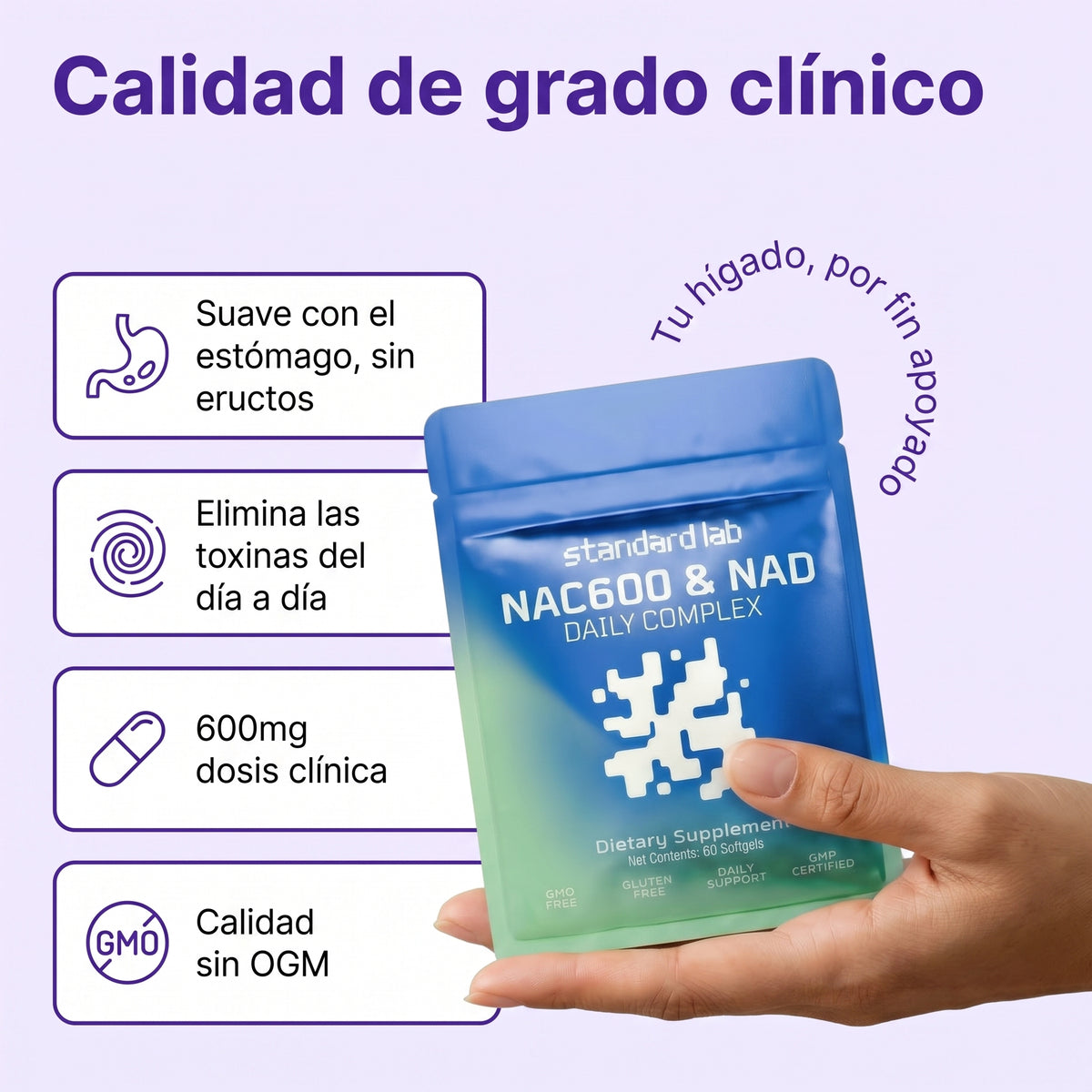 NAC 600 & NAD - Detox Hígado