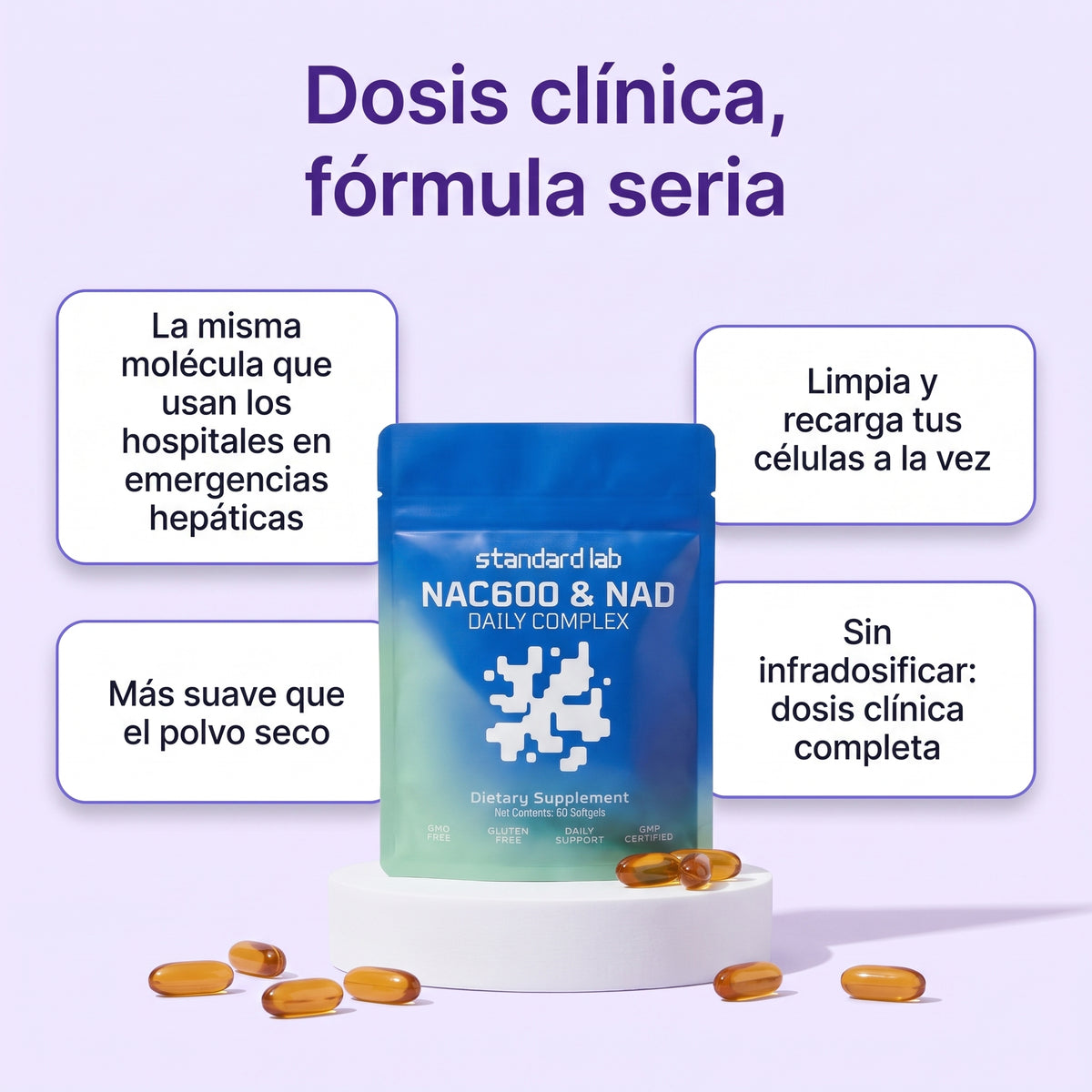 NAC 600 & NAD - Detox Hígado