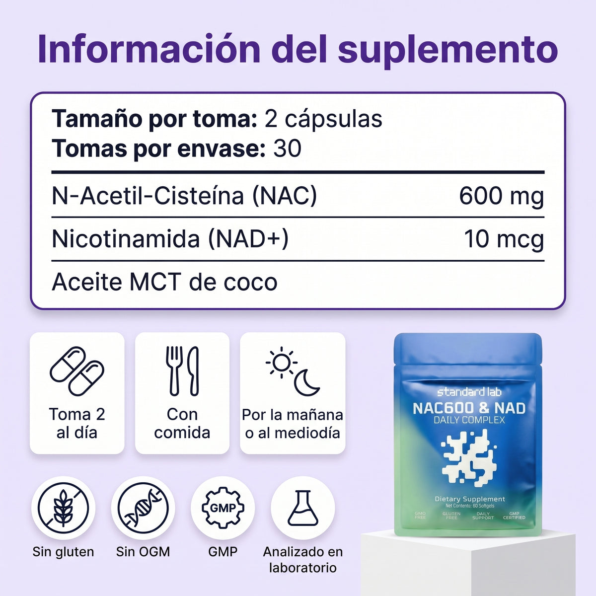 NAC 600 & NAD - Detox Hígado