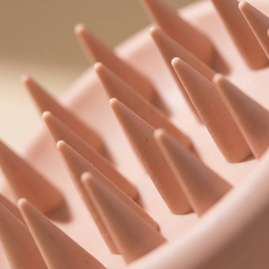 Cepillo masajeador — detalle de las púas