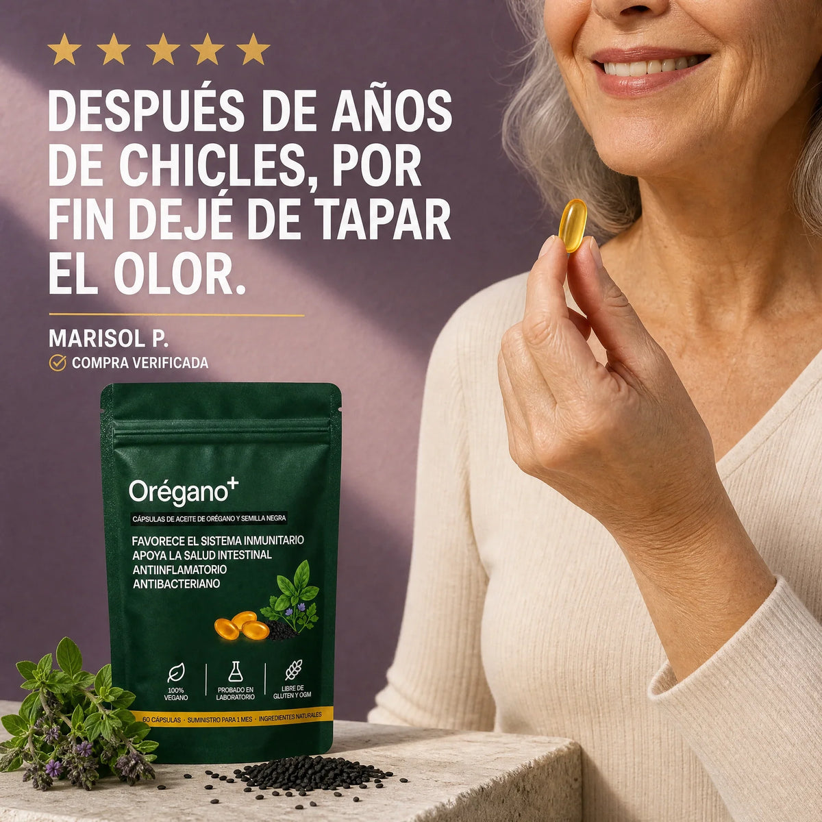Laftya™ Aceite de Orégano + Comino Negro