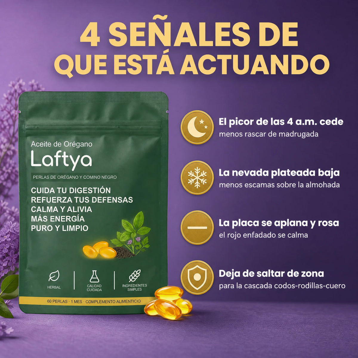 Laftya™ Aceite de Orégano + Comino Negro