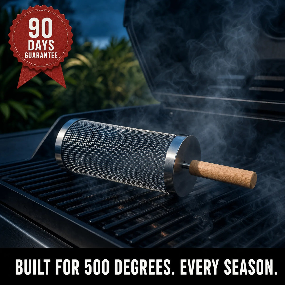 Laftya™ Rolling Grill Basket