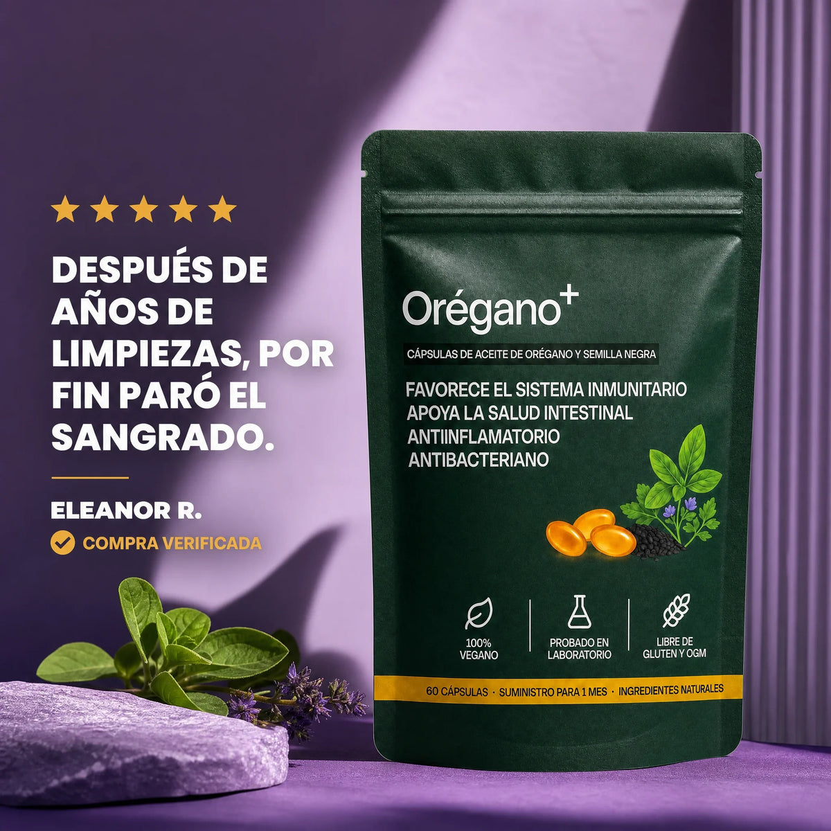 Laftya™ Aceite de Orégano + Comino Negro