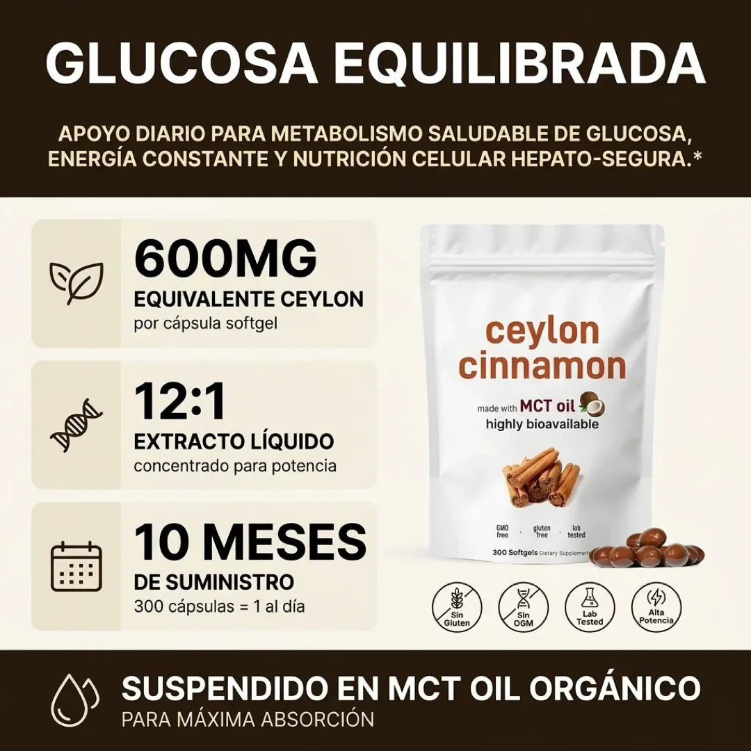 Ceylon Cinnamon - Glucosa Equilibrada